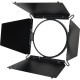 Litepanels X5/X6 4-Leaf Rotating Barndoor (Ø323mm)