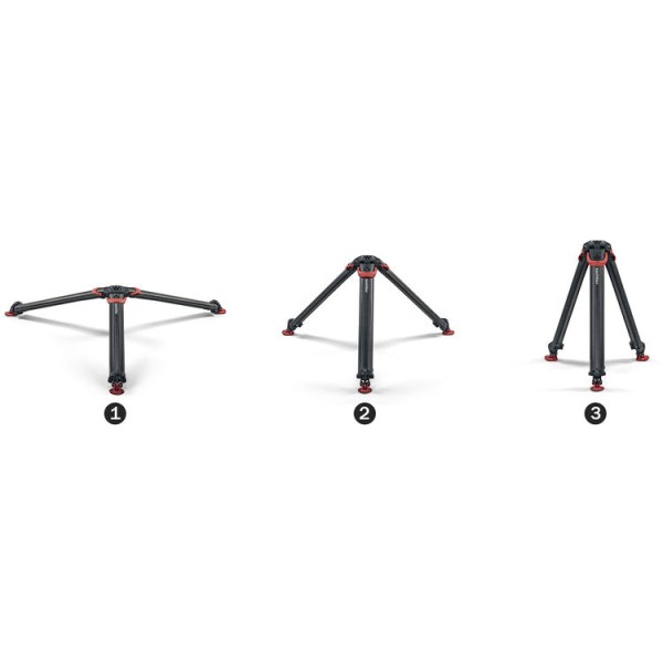 Sachtler flowtech75 aktiv MS Tripod with Mid-Level Spreader