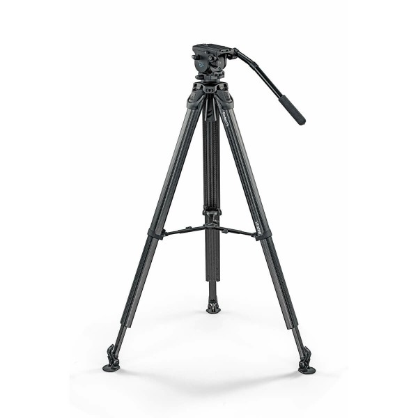 Vinten System Vision blue flowtech75 Carbon Fiber Tripod Package (Mid-Level Spreader)