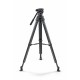 Vinten System Vision blue3 flowtech75 Carbon Fiber Tripod Package (Mid-Level Spreader)