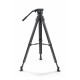 Vinten System Vision blue3 flowtech75 Carbon Fiber Tripod Package (Mid-Level Spreader)
