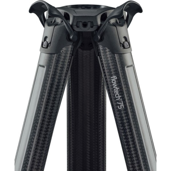 Vinten System Vision blue3 flowtech75 Carbon Fiber Tripod Package (Mid-Level Spreader)