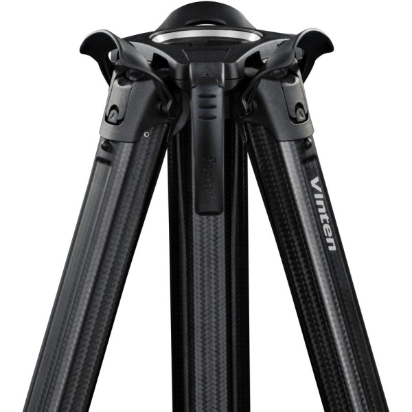 Vinten System Vision 8AS flowtech100 Carbon Fiber Tripod Package (Mid-Level Spreader)