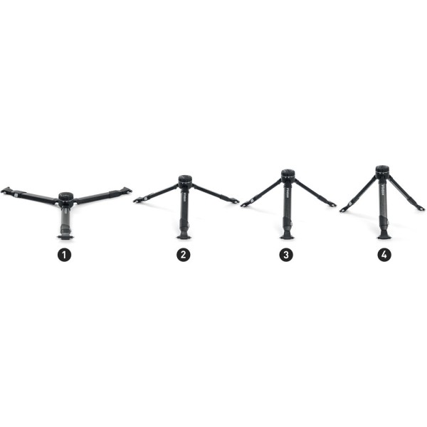 Vinten System Vision 8AS flowtech100 Carbon Fiber Tripod Package (Mid-Level Spreader)