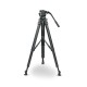 Vinten System Vision 8AS flowtech100 Carbon Fiber Tripod Package (Mid-Level Spreader)