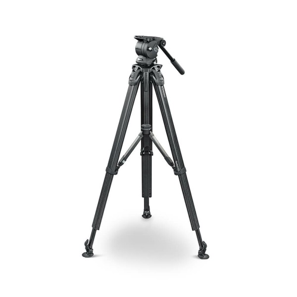 Vinten System Vision 8AS flowtech100 Carbon Fiber Tripod Package (Mid-Level Spreader)