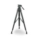 Vinten System Vision 8AS flowtech100 Carbon Fiber Tripod Package (Mid-Level Spreader)