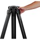 Vinten System Vision 8AS flowtech100 Carbon Fiber Tripod Package (Mid-Level Spreader)