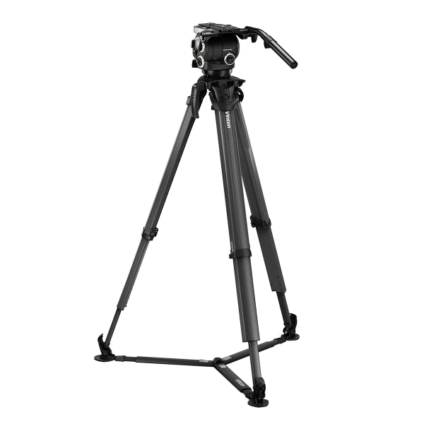 Vinten System Versine 240 flowtech100 Tripod with Ground Spreader