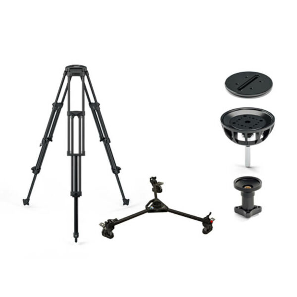Vinten PTZ HD 2-Stage Aluminium Tripod and Dolly System