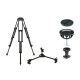 Vinten PTZ HD 2-Stage Aluminium Tripod and Dolly System