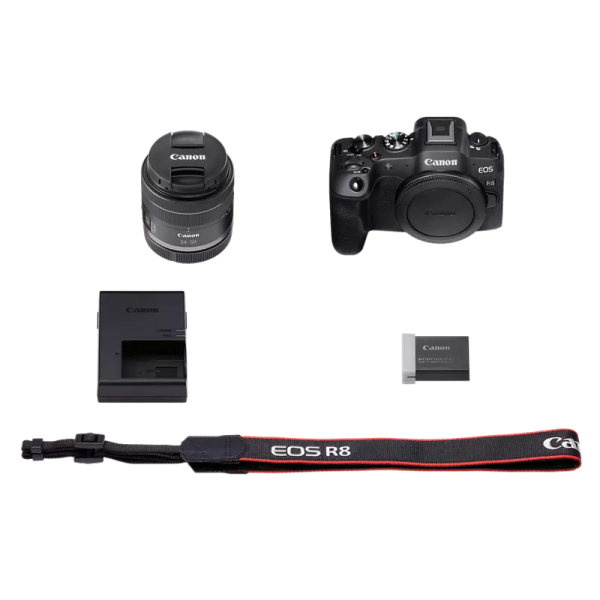 Canon EOS R8 Full-Frame Mirrorless Camera + RF 24-50mm F4.5-6.3 IS STM Lens Kit