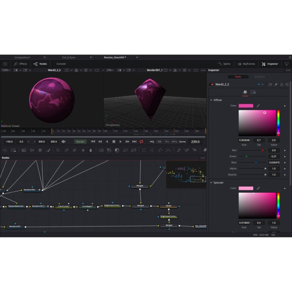 Blackmagic Design Fusion Studio Visual Effects Software