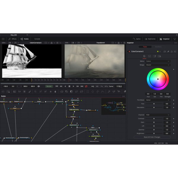 Blackmagic Design Fusion Studio Visual Effects Software