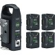 Anton Bauer Titon 144Wh Gold Mount 4-Battery Kit with GM2 Charger
