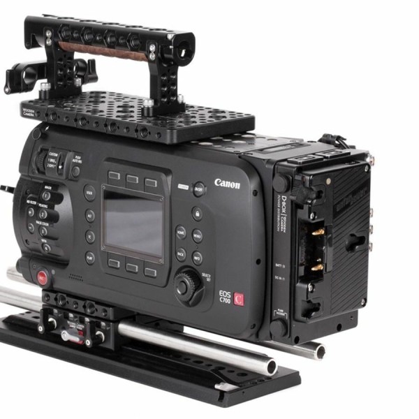 Anton Bauer Wooden Camera D-Box Gold Mount Battery Bracket for Canon C700