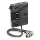 Anton Bauer QR-UNIV Universal Gold Mount Adapter (50cm Cable, 4-Pin Right Angle XLR)
