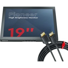 Autoscript 48cm Pioneer High Brightness Monitor (10m HDMI, UK/EU Plug)