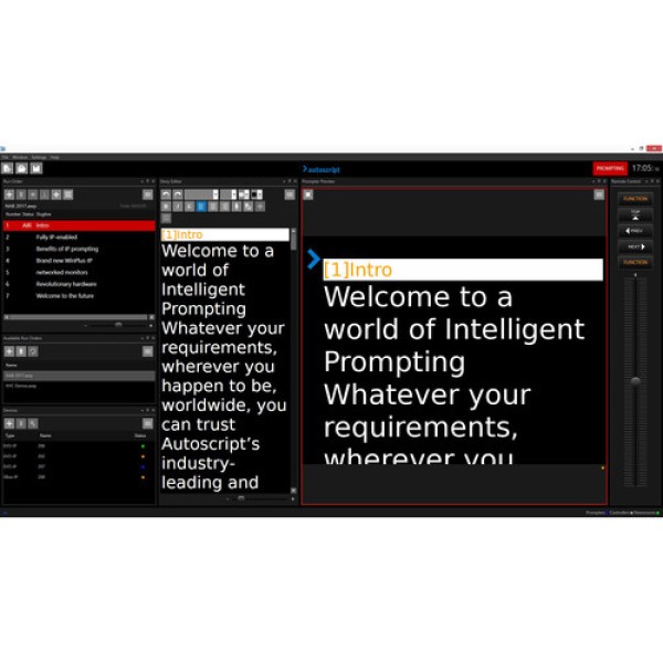 Autoscript WinPlus-IP Studio Prompting Software Application