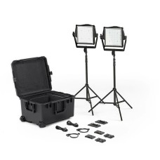 Litepanels Astra IP 1x1 Traveler Duo Gold/V-Mount Kit (EU Power Cable)