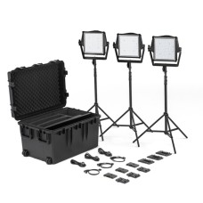 Litepanels Astra IP 1x1 Traveler Trio Gold/V-Mount Kit (EU Power Cable)