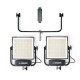 Litepanels Gemini 1x1 Hard Dual Array Light Kit (Yoke & Cables)
