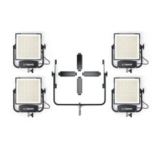 Litepanels Gemini 1x1 Hard Quad Array Light Kit (Yoke & Cables)