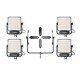 Litepanels Gemini 1x1 Hard Quad Array Light Kit (Yoke & Cables)
