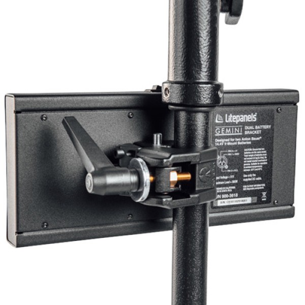 Litepanels Gemini Dual Gold Mount Battery Bracket with XLR Cable (14.4V)
