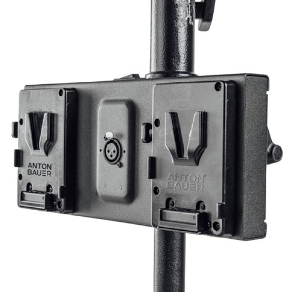 Litepanels Gemini Dual V-Mount Battery Bracket with XLR Cable (14.4V)
