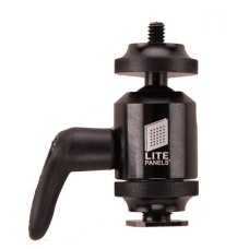 Litepanels Deluxe Ball Head Shoe Mount for On-Camera Fixtures